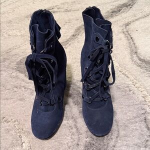 Splendid Women's Navy Lace-Up Boots